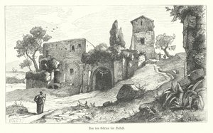 Jardins de Sallust, Roma (gravura) de German School
