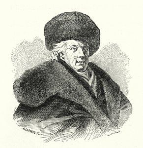Gavrila Dershavin, poeta russo (gravura) de German School