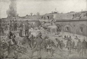 General Field Marshall von Mackensen visitando Augenfort de Przemysl de German School