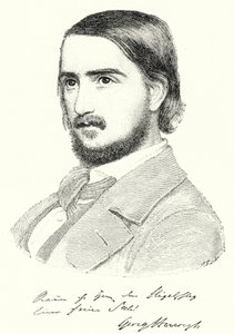 Georg Herwegh, poeta alemão (gravura) de German School