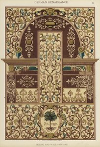 Pintura Renascentista Alemã, de Tecto e de Parede (cor litográfica) de German School
