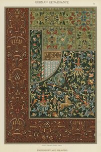 Renascença alemã, Bordados e Tecelagem (cor litho) de German School
