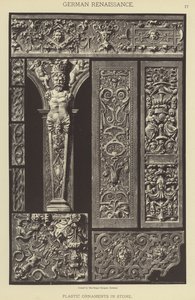 Renascença Alemã, Ornamentos Plásticos em Pedra (cor litho) de German School