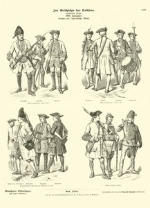 Uniformes militares alemães e austríacos, século XVIII de German School