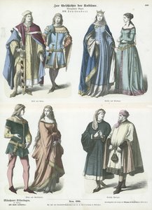 Trajes alemães, século 14 de German School