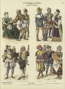 Trajes alemães, século 16 de German School