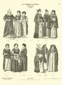 Trajes alemães, do século 17 de German School