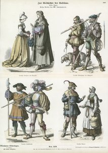 Trajes alemães, início do século XVI