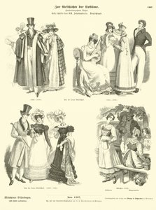 Trajes alemães, primeira metade do século XIX de German School