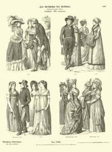 Trajes alemães, final do século XVIII de German School