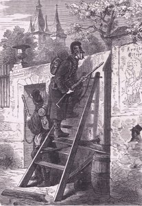 Festa de exploração alemã, Cassells History of the War between France and Germany publicado por Cassell and Company Limited, c.1890 (litho) de German School
