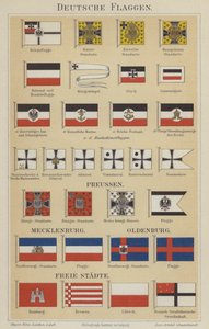 Bandeiras alemãs (cor litho) de German School