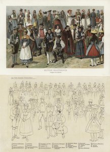 Trajes folclóricos alemães de German School