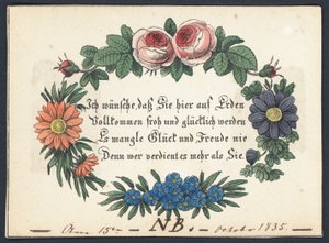 Cartão de cumprimentos alemão de German School