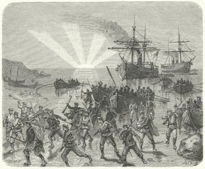 Giuseppe Garibaldi desembarca em Marsala, Sicília de German School