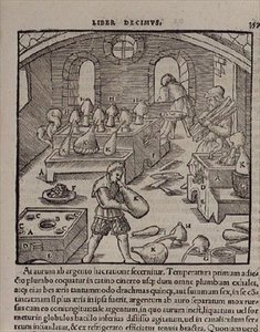 Sopro de vidro, de um Livro de Ofícios de German School
