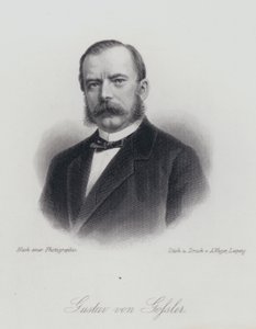 Gustav von Gossler, advogado e administrador alemão (gravura) de German School