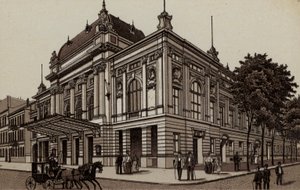 Hamburgo: Deutsches Schauspielhaus, O Teatro Alemão (litho) de German School