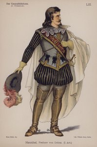Hannibal, Barão von Dohna, de Der Generalfeldoberst de Ernst von Wildenbruch (cor litho) de German School