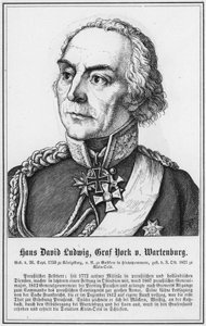 Hans David Ludwig, Conde York v Wartenburg (gravura) de German School