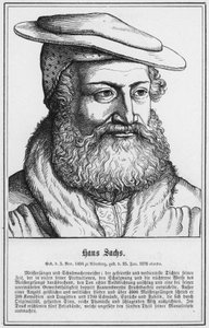 Hans Sachs (gravura) de German School