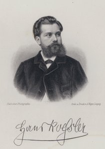Hans von Koessler, alemão, compositor, maestro e professor de música (gravura) de German School