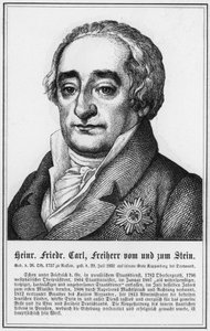 Heinrich Friedrich Carl, Barão vom und zum Stein (gravura) de German School