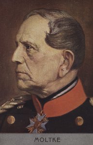 Helmuth von Moltke, o Ancião, Marechal de Campo Alemão (cor litho) de German School