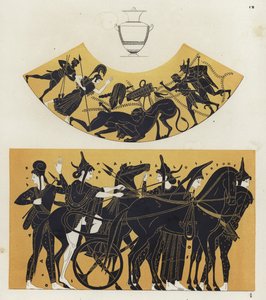 Hércules e o leão e a Amazon Armor de German School
