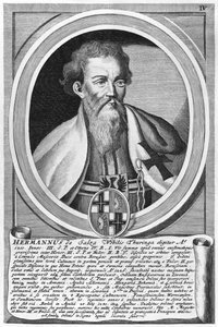 Hermann of Salza (xilogravura) de German School