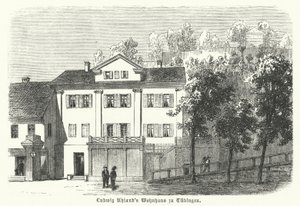 Casa do poeta alemão, filólogo e historiador literário Ludwig Uhland, Tubigen de German School