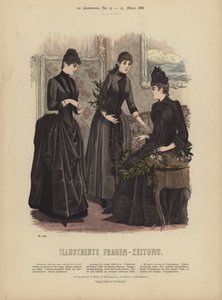 Ilustração para Illustrirte Frauen-Zeitung (cor litho) de German School