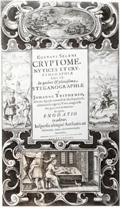 Ilustração do Livro 9 de Criptnotysis and Cryptography por Gustavus Selenus (Augustus, Duque de Brunswick), 1624 de German School