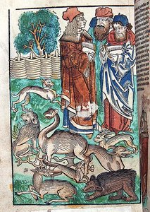 Ilustração de Hortus Sanitatis de German School