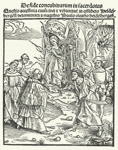 Ilustração de uma obra de Jakob Wimpfeling (gravura) de German School
