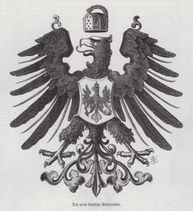 Águia Imperial, novo emblema da Alemanha (gravura) de German School