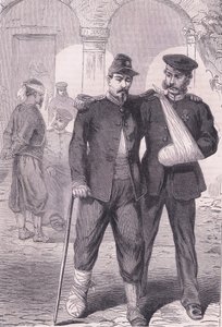 No hospital, Cassells History of the War between France and Germany publicado por Cassell and Company Limited, c.1890 (litho) de German School