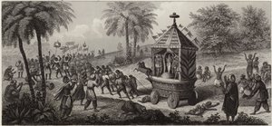 procissão indiana (gravura) de German School
