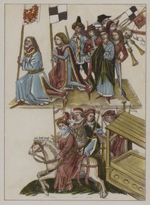 Investigação de Frederick I da casa de Hohenzollern como Eleitor de Brandenburgo no Conselho de Constança de German School