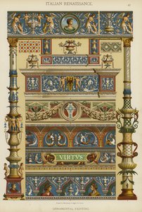 Renascença Italiana, Pintura Ornamental (cor litho) de German School
