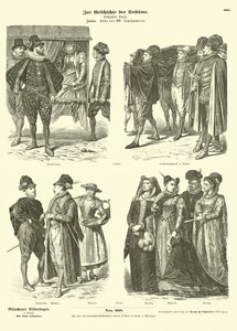 Trajes italianos, final do século XVI de German School