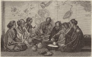 Refeição japonesa (gravura) de German School