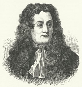 Jean de la Fontaine, fabulista francês (gravura) de German School