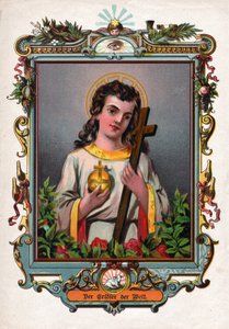 Jesus Cristo. (gravura, por volta de 1900) de German School