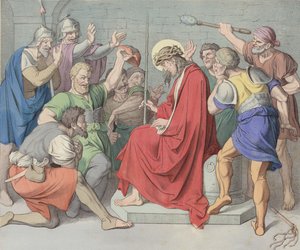 Jesus é coroado de espinhos