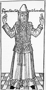 Sumo Sacerdote judeu, de Liber Chronicarum por Hartmann Schedel, publicado em Nuremberg, 1493 de German School