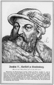 Joachim II, Eleitor de Brandenburgo (gravura) de German School