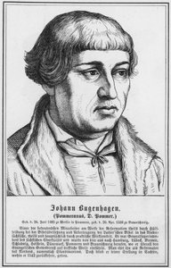 Johann Bugenhagen, Pommeranus, D Pommer (gravura) de German School