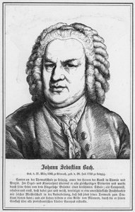 Johann Sebastian Bach (gravura) de German School