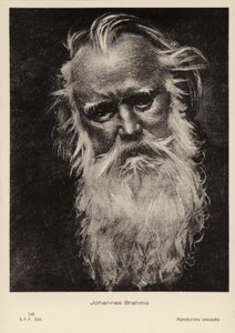 Johannes Brahms, compositor e pianista alemão (1833-1897) de German School